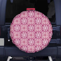 Akala Palaka Quilt Hawaii Spare Tire Cover Hawaiian Tropical Monstera Sea Turtle