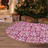 Akala Palaka Quilt Hawaii Tree Skirt Hawaiian Tropical Monstera Sea Turtle LT14 - Polynesian Pride