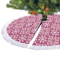 Akala Palaka Quilt Hawaii Tree Skirt Hawaiian Tropical Monstera Sea Turtle LT14 - Polynesian Pride
