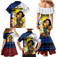Personalised Philippines Women's Day Family Matching Mermaid Dress and Hawaiian Shirt Filipino Golden Sun With Polynesian Pattern LT14 - Polynesian Pride