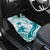 Cyan Polynesia Car Mats Polynesian Turtle Shark Tattoo Tropical Vintage