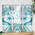 Cyan Polynesia Skinny Tumbler Polynesian Turtle Shark Tattoo Tropical Vintage