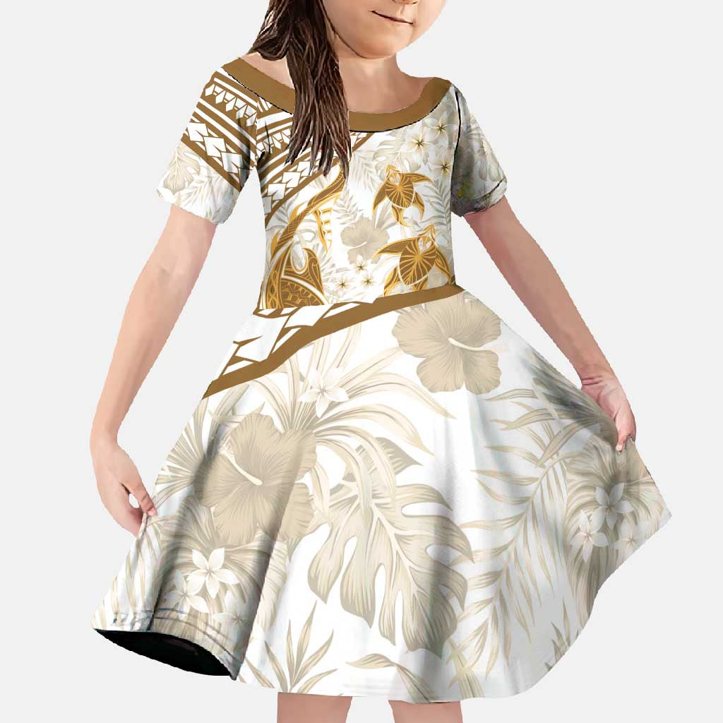 Gold Polynesian Family Matching Outfits - Turtle Shark Tattoo Design