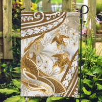 Gold Polynesia Garden Flag Polynesian Turtle Shark Tattoo Tropical Vintage
