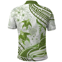 Lime Green Polynesia Polo Shirt Polynesian Turtle Shark Tattoo Tropical Vintage LT14 - Polynesian Pride