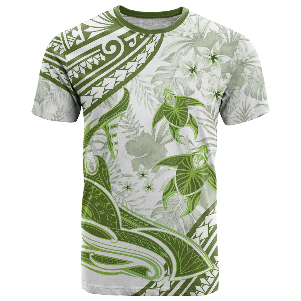 Lime Green Polynesia T Shirt Polynesian Turtle Shark Tattoo Tropical Vintage LT14 Lime Green - Polynesian Pride