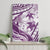 Purple Polynesia Canvas Wall Art Polynesian Turtle Shark Tattoo Tropical Vintage