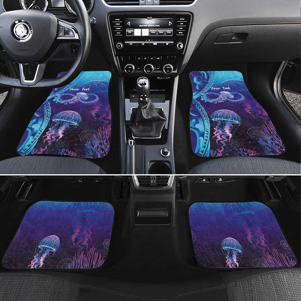 Polynesia Jellyfish Memorial Personalised Car Mats Infinity Jellies Polynesian Pattern