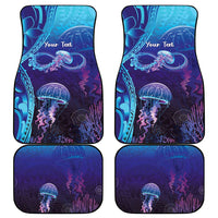 Polynesia Jellyfish Memorial Personalised Car Mats Infinity Jellies Polynesian Pattern