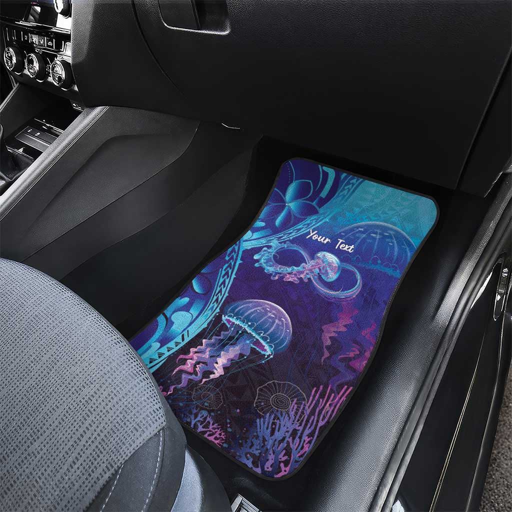 Polynesia Jellyfish Memorial Personalised Car Mats Infinity Jellies Polynesian Pattern