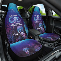 Polynesia Jellyfish Memorial Personalised Car Seat Cover Infinity Jellies Polynesian Pattern LT14 One Size Purple - Polynesian Pride