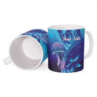 Polynesia Jellyfish Memorial Personalised Ceramic Mug Infinity Jellies Polynesian Pattern