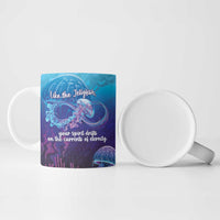 Polynesia Jellyfish Memorial Personalised Ceramic Mug Infinity Jellies Polynesian Pattern