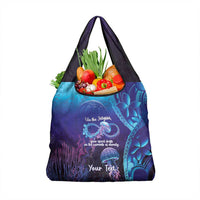 Polynesia Jellyfish Memorial Personalised Grocery Bag Infinity Jellies Polynesian Pattern