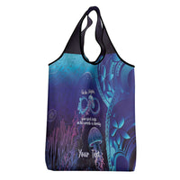 Polynesia Jellyfish Memorial Personalised Grocery Bag Infinity Jellies Polynesian Pattern