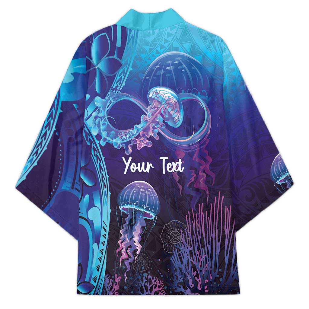 Polynesia Jellyfish Memorial Personalised Kimono Infinity Jellies Polynesian Pattern