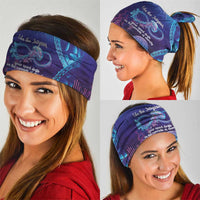 Polynesia Jellyfish Memorial Personalised Neck Gaiter Infinity Jellies Polynesian Pattern