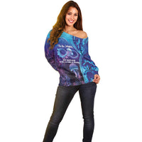 Polynesia Jellyfish Memorial Personalised Off Shoulder Sweater Infinity Jellies Polynesian Pattern LT14 - Polynesian Pride