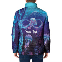 Polynesia Jellyfish Memorial Personalised Padded Jacket Infinity Jellies Polynesian Pattern LT14 - Polynesian Pride