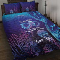 Polynesia Jellyfish Memorial Personalised Quilt Bed Set Infinity Jellies Polynesian Pattern