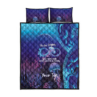 Polynesia Jellyfish Memorial Personalised Quilt Bed Set Infinity Jellies Polynesian Pattern