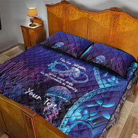 Polynesia Jellyfish Memorial Personalised Quilt Bed Set Infinity Jellies Polynesian Pattern