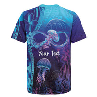 Polynesia Jellyfish Memorial Personalised Rugby Jersey Infinity Jellies Polynesian Pattern