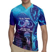 Polynesia Jellyfish Memorial Personalised Rugby Jersey Infinity Jellies Polynesian Pattern