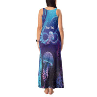 Polynesia Jellyfish Memorial Personalised Tank Maxi Dress Infinity Jellies Polynesian Pattern
