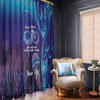 Polynesia Jellyfish Memorial Personalised Window Curtain Infinity Jellies Polynesian Pattern
