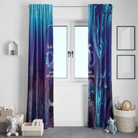Polynesia Jellyfish Memorial Personalised Window Curtain Infinity Jellies Polynesian Pattern