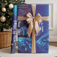 Polynesia Jellyfish Memorial Personalised Wrapping Paper Infinity Jellies Polynesian Pattern LT14 - Polynesian Pride