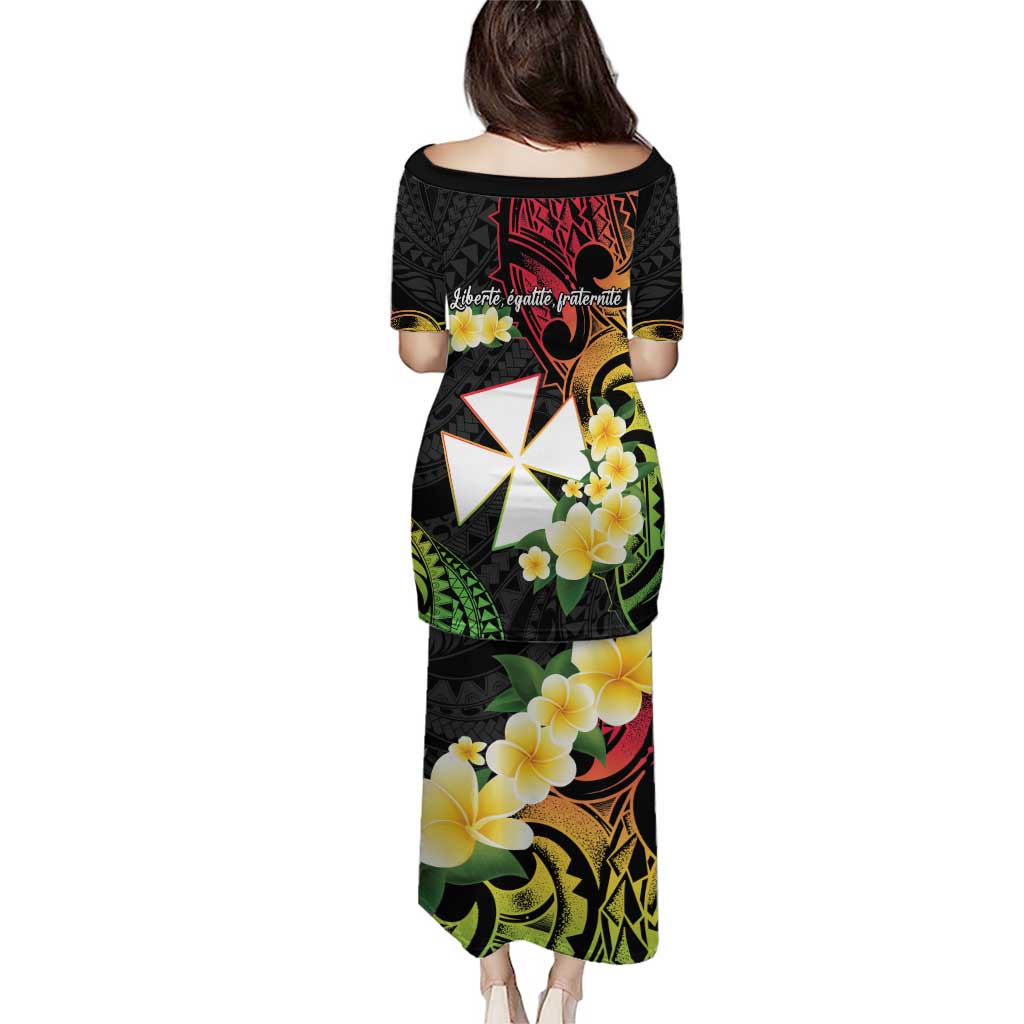 Wallis and Futuna Victory Day Puletasi Liberty Equality Fraternity Polynesian Plumeria