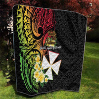 Wallis and Futuna Victory Day Quilt Liberty Equality Fraternity Polynesian Plumeria LT14 - Polynesian Pride
