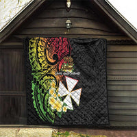 Wallis and Futuna Victory Day Quilt Liberty Equality Fraternity Polynesian Plumeria LT14 - Polynesian Pride