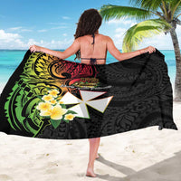 Wallis and Futuna Victory Day Sarong Liberty Equality Fraternity Polynesian Plumeria LT14 - Polynesian Pride