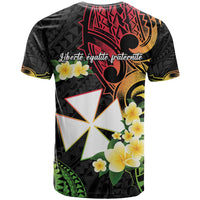Wallis and Futuna Victory Day T Shirt Liberty Equality Fraternity Polynesian Plumeria LT14 - Polynesian Pride