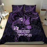 Personalised Fibromyalgia Awareness Month Bedding Set Fibro Warrior Strength In Every Struggle