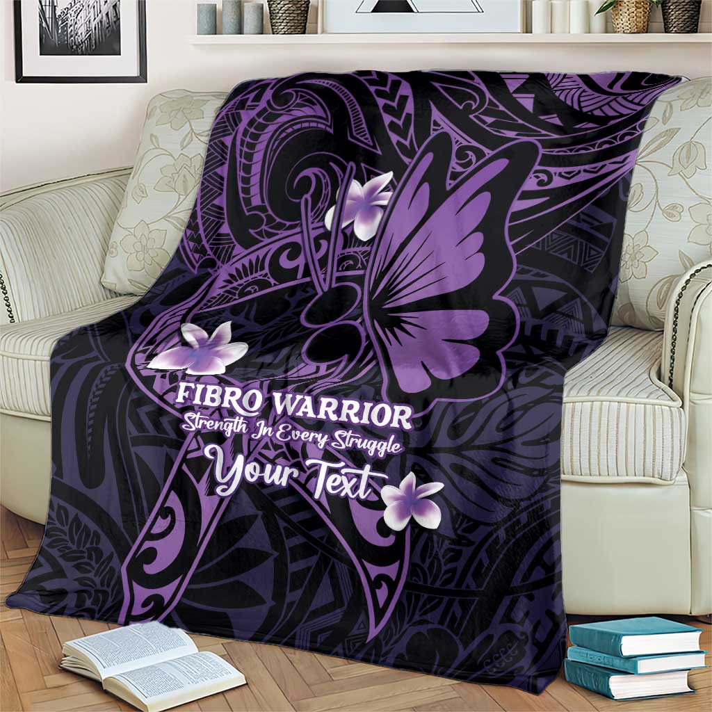 Personalised Fibromyalgia Awareness Month Blanket Fibro Warrior Strength In Every Struggle