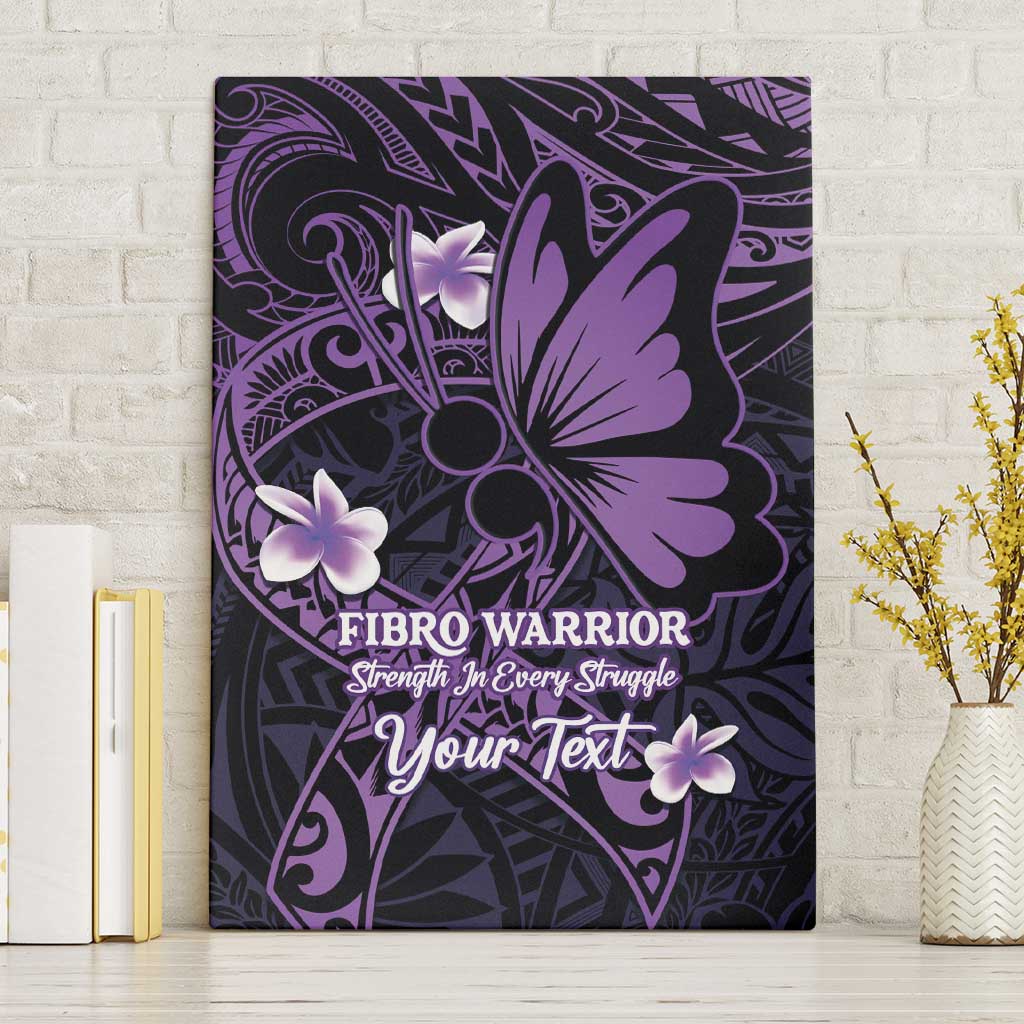 Personalised Fibromyalgia Awareness Month Canvas Wall Art Fibro Warrior Strength In Every Struggle