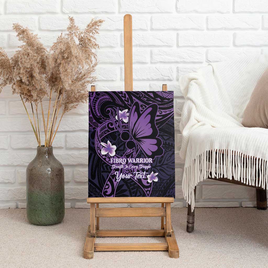 Personalised Fibromyalgia Awareness Month Canvas Wall Art Fibro Warrior Strength In Every Struggle