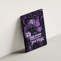 Personalised Fibromyalgia Awareness Month Canvas Wall Art Fibro Warrior Strength In Every Struggle