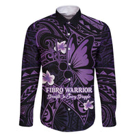 Personalised Fibromyalgia Awareness Month Family Matching Summer Maxi Dress and Hawaiian Shirt Fibro Warrior Strength In Every Struggle