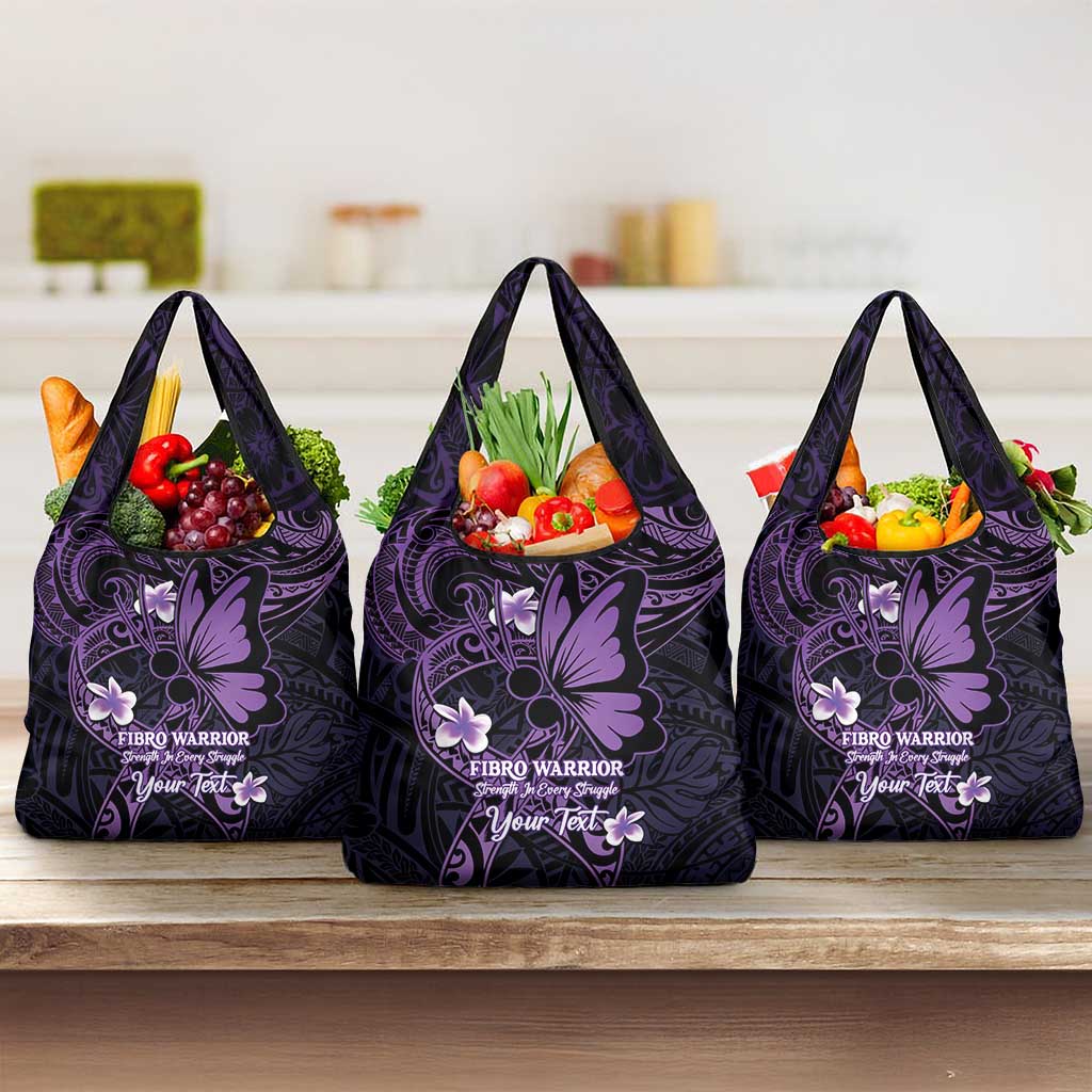 Personalised Fibromyalgia Awareness Month Grocery Bag Fibro Warrior Strength In Every Struggle