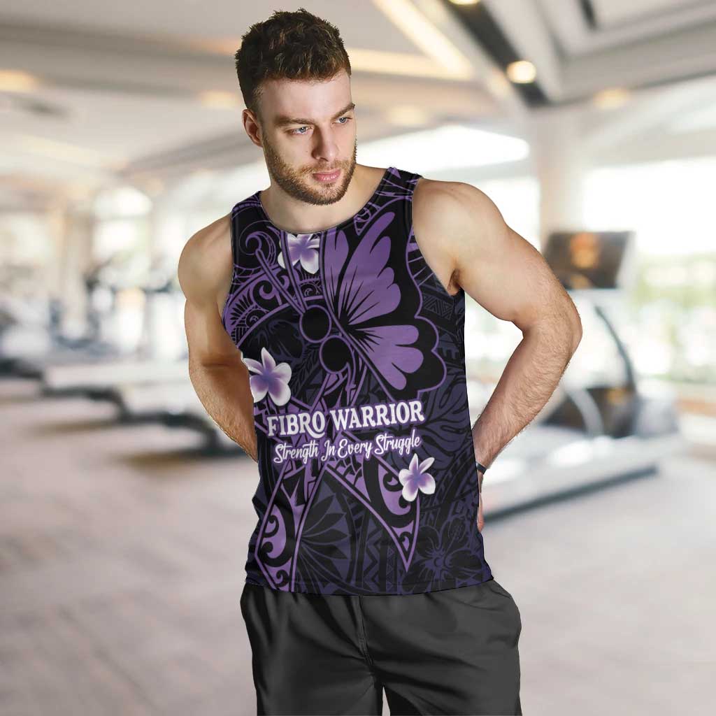 Personalised Fibromyalgia Awareness Month Men Tank Top Fibro Warrior Strength In Every Struggle