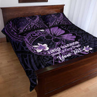 Personalised Fibromyalgia Awareness Month Quilt Bed Set Fibro Warrior Strength In Every Struggle