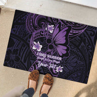 Personalised Fibromyalgia Awareness Month Rubber Doormat Fibro Warrior Strength In Every Struggle