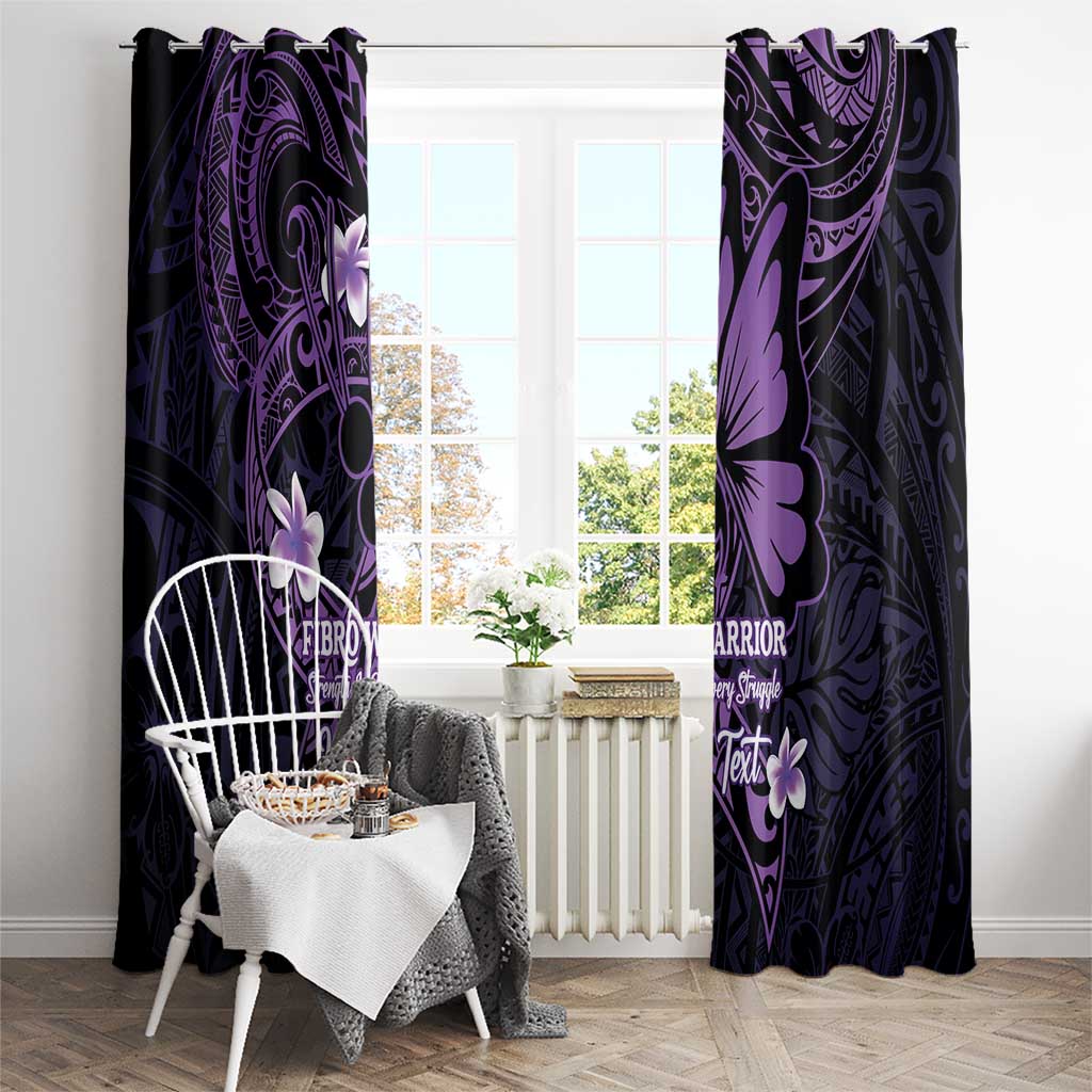 Personalised Fibromyalgia Awareness Month Window Curtain Fibro Warrior Strength In Every Struggle