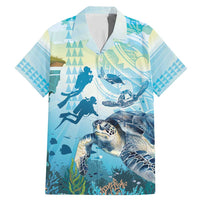 Personalized Snorkeling Hawaii Family Matching Mermaid Dress and Hawaiian Shirt Ocean Lover Hawaiian Kakau Honu Turtle