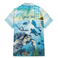 Personalized Snorkeling Hawaii Family Matching Mermaid Dress and Hawaiian Shirt Ocean Lover Hawaiian Kakau Honu Turtle